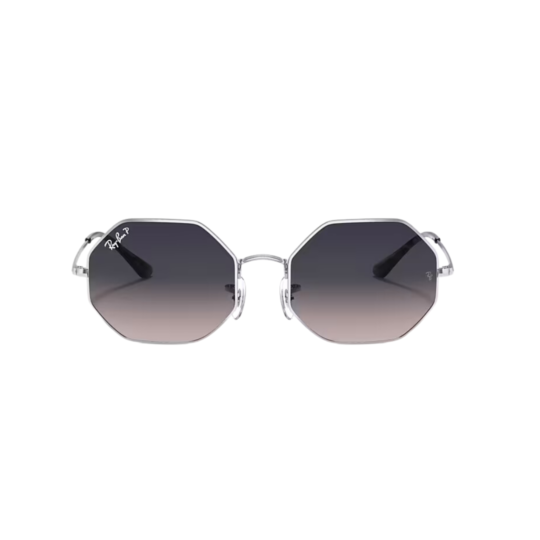 RAY BAN Octagon plateado