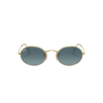 RAY BAN Oval dorado azul