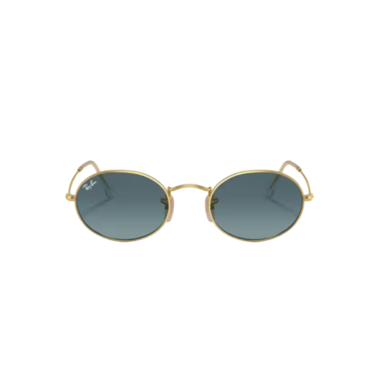 RAY BAN Oval dorado azul