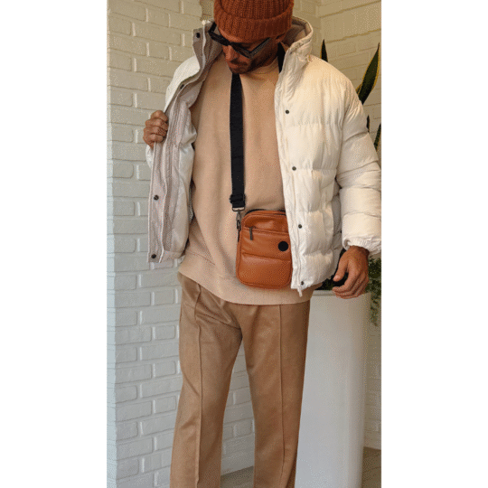 Campera puffer blanca